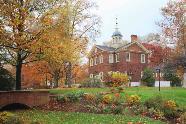 Carpenter's Hall Autumn, historic Philadelphia