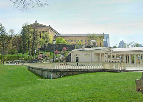 Fairmount Water Works, and the Philadelphia Museum of Art, Spring photograph