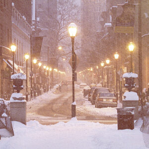 Bicycle In Snow, Rittenhouse Square, Philadelphia