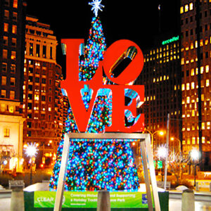 Love Sculpture, Christmas, Philadelphia